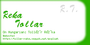 reka tollar business card